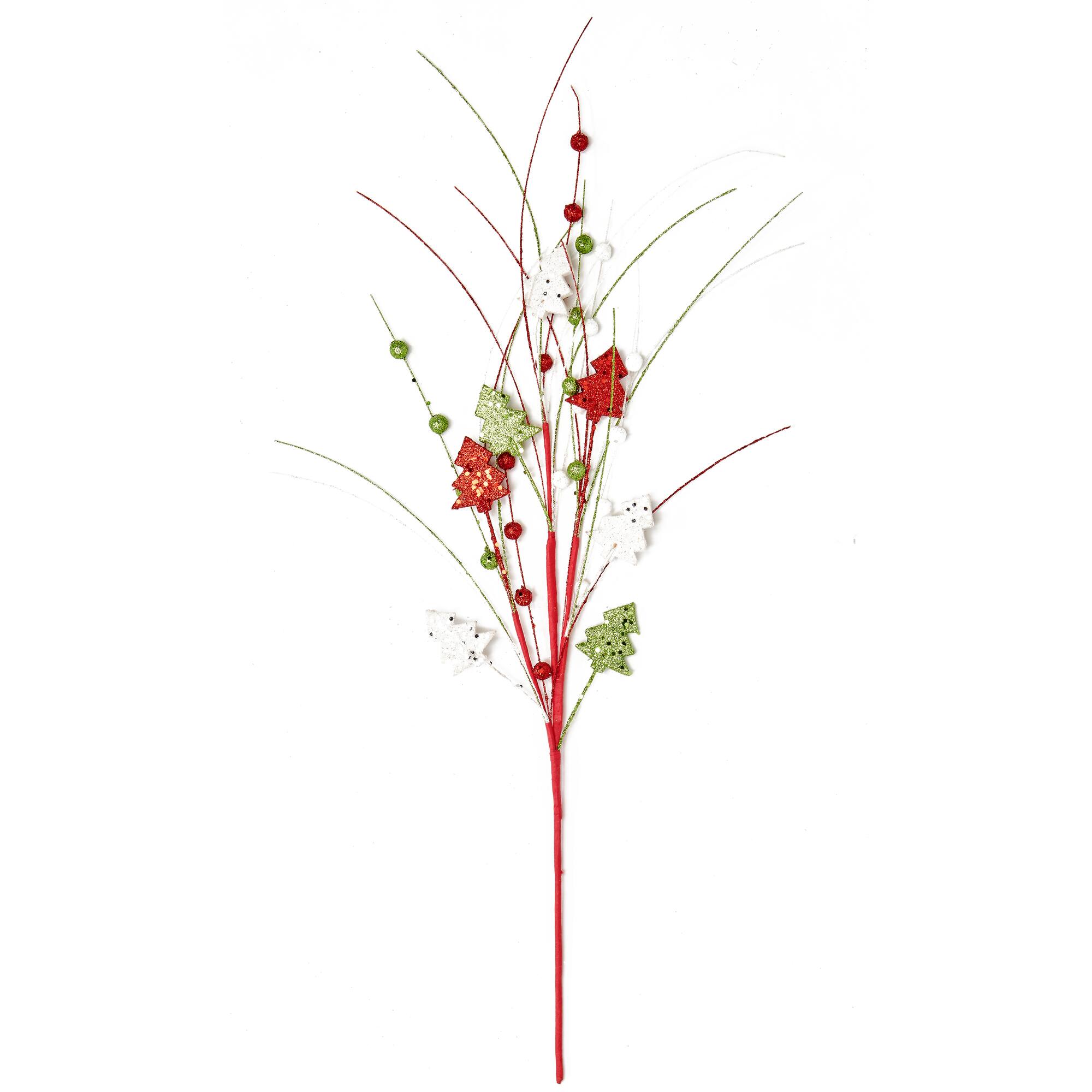 27" Christmas Glittered Picks, 3ct.